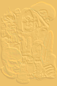 Embossed version of Fangers' front cover, prepared by Jim McPherson, 2011