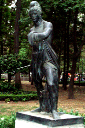 An Attis type spotted in Alameda Park in Mexico City, photo by Jim McPherson, 2008