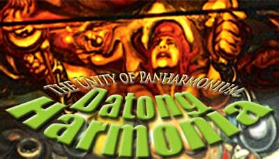 Part of a mural by David Alfaro Siqueiros, woman struggling against chains reminiscent of Datong Harmonia, the Unity of Panharmonium, photo taken in 2005 by Jim McPherson, graphic prepared on PHOTOSHOP, 2007