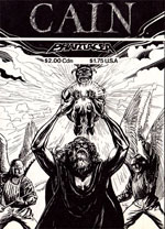 Proposed Front Cover for a PHANTACEA publication entitled Cain, Slayer of Abel, artwork by Ian Fry, ca 1988