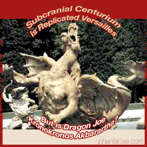 The Dragon of Versailles also appears in Centurium, the central cavern of Temporis, shot by Jim McPherson, text and layout ditto the