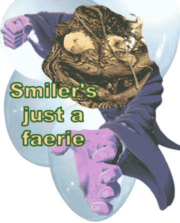 Fanciful gif of Bad Rhad as a tree sprite, prepared on PHOTOSHOP by Jim McPherson, 2005