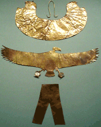 4 pounded out strips of gold spotted in NYC's Met Museum, 2009