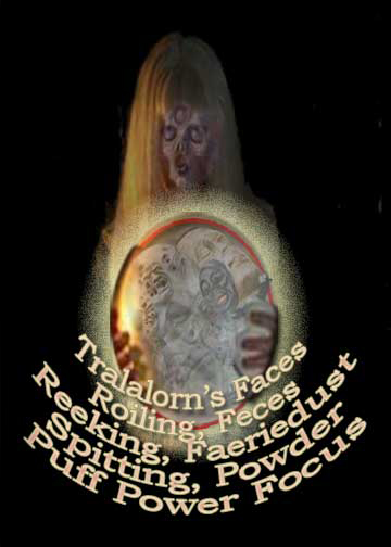 Collage suggestive of Tralalorn and her White Dwarf talisman, prepared by Jim McPherson, 2008