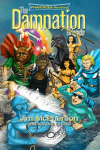 Phantacea Revisited covers, artwork by Ian Bateson, 2012, and Verne Andru, 2014