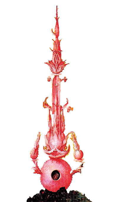 Bosch's Juggler, cut out of his Garden of Earthly Delights