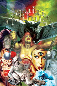 Colourized version of a black and white prepared for Hidden Headgames by Jim McPherson, 2017, text reads Acquiring Nihila