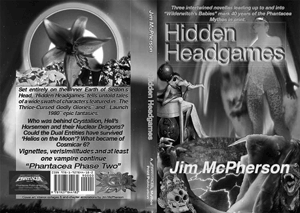 Black and white interior version of the full cover for Hidden Headgames, prepared by Jim McPHerson, 2017