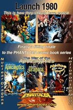 Poster for Launch 1980 story cycle and War-Pox e-book