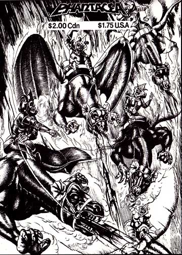 Potential front cover for pH-7, which was never published, artwork by Ian Bateson, circa 1980