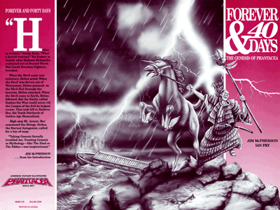 Back and front covers for pH-4ever, artwork by Ian Fry and Ian Bateson