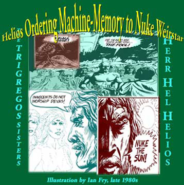 Artwork by Ian Fry, late 1980s, colour and text by Jim McPherson, 2007