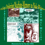 Artwork by Ian Fry, late 1980s, colour and text by Jim McPherson, 2007