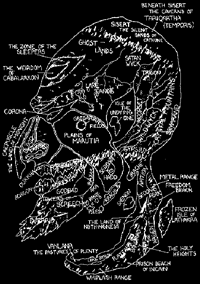 inverted map of Sedon's Head, prepared by Jim McPherson and Tim Hammell in 1978